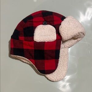 Plaid Red and Black Baby Winter Hat
